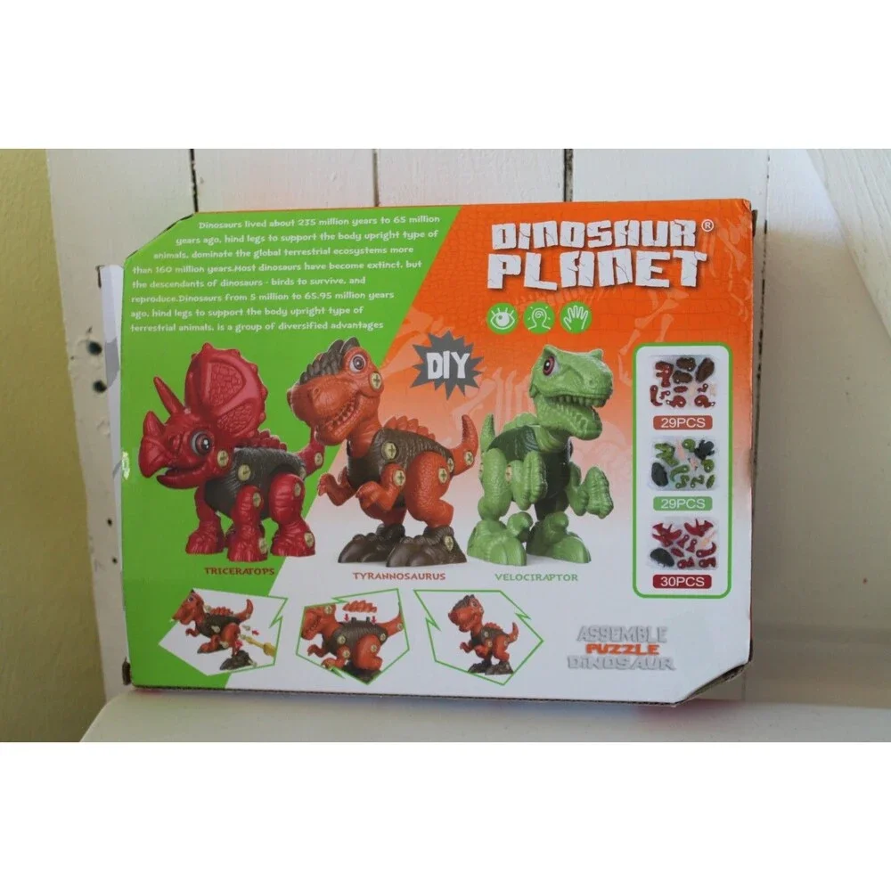 Dinosaur Planet DIY Assemble Creative Building Set Toys 3+
